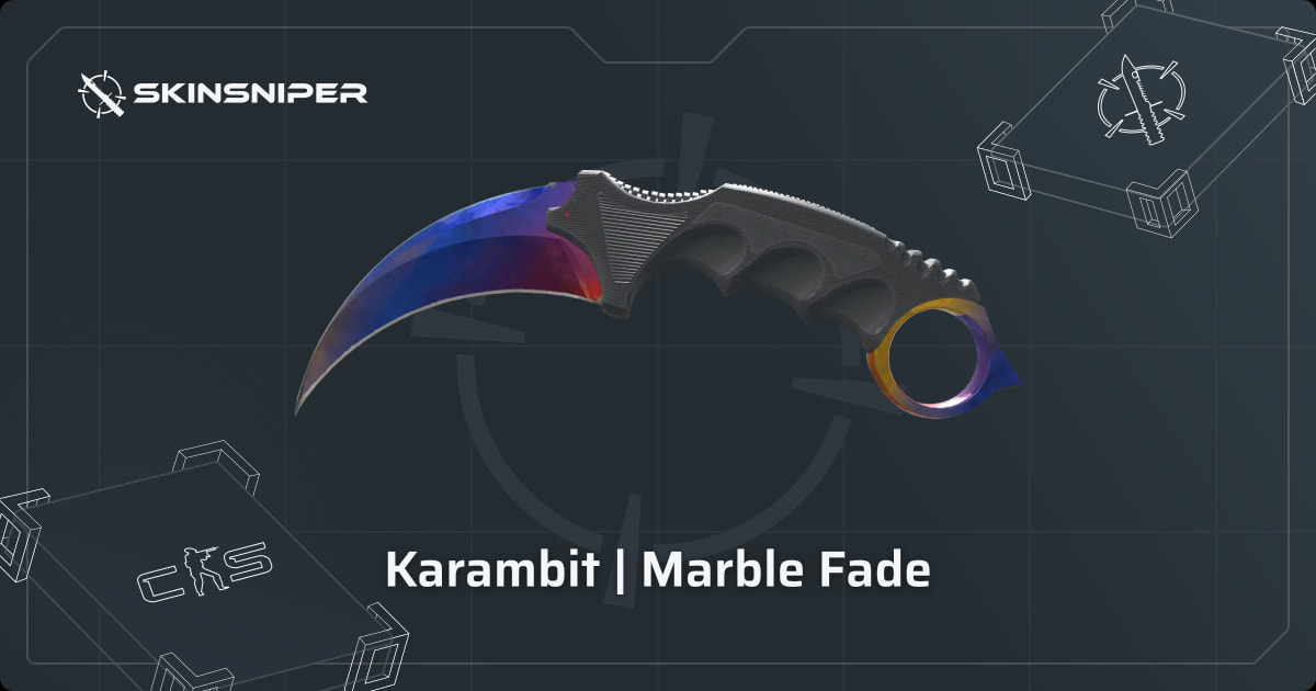 Karambit (★) | Marmurkowy gradient - ceny skórki CS2 | SkinSniper